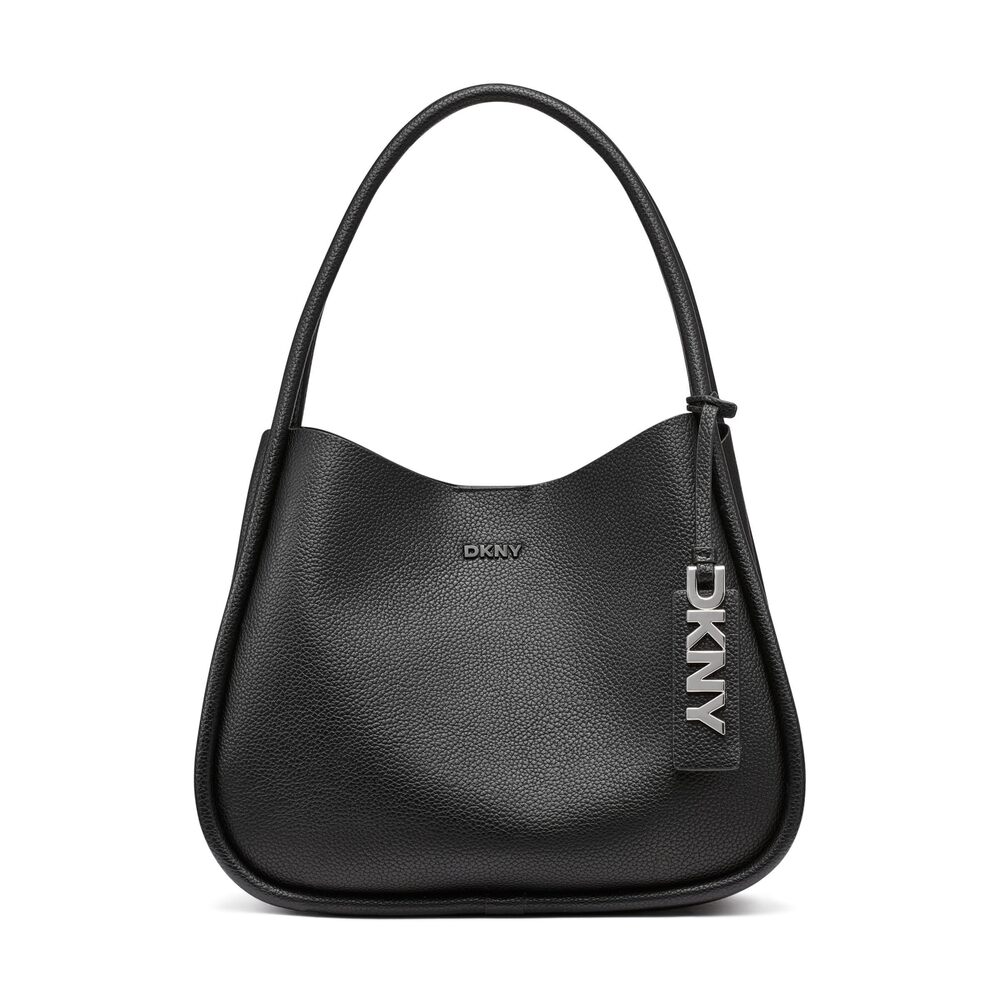 7412 Hobo Bag, Black/Silver, One Size